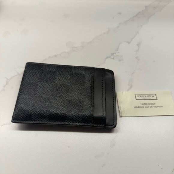 Louis Vuitton Black Leather Card Holder - Picture 2 of 8